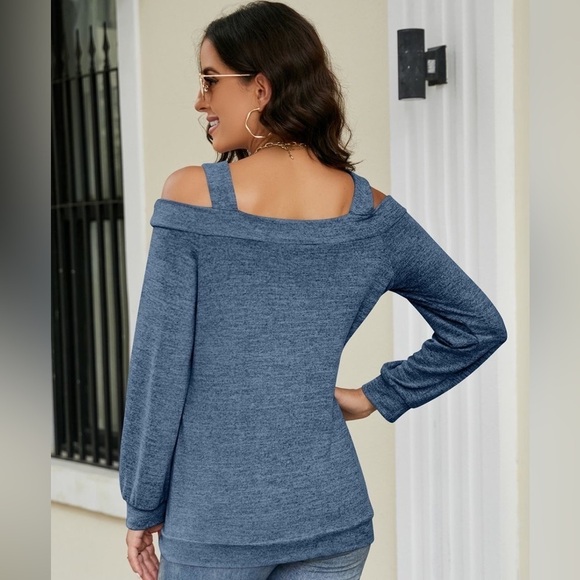 Sweet Divine Cut-Out Cold-Shoulder Top - Picture 3 of 3